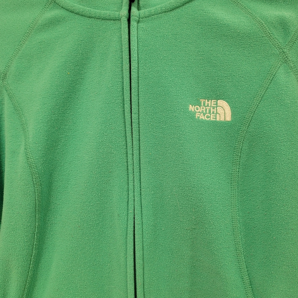 The North Face Green Hooded Jacket Women's Medium - Picture 2 of 7